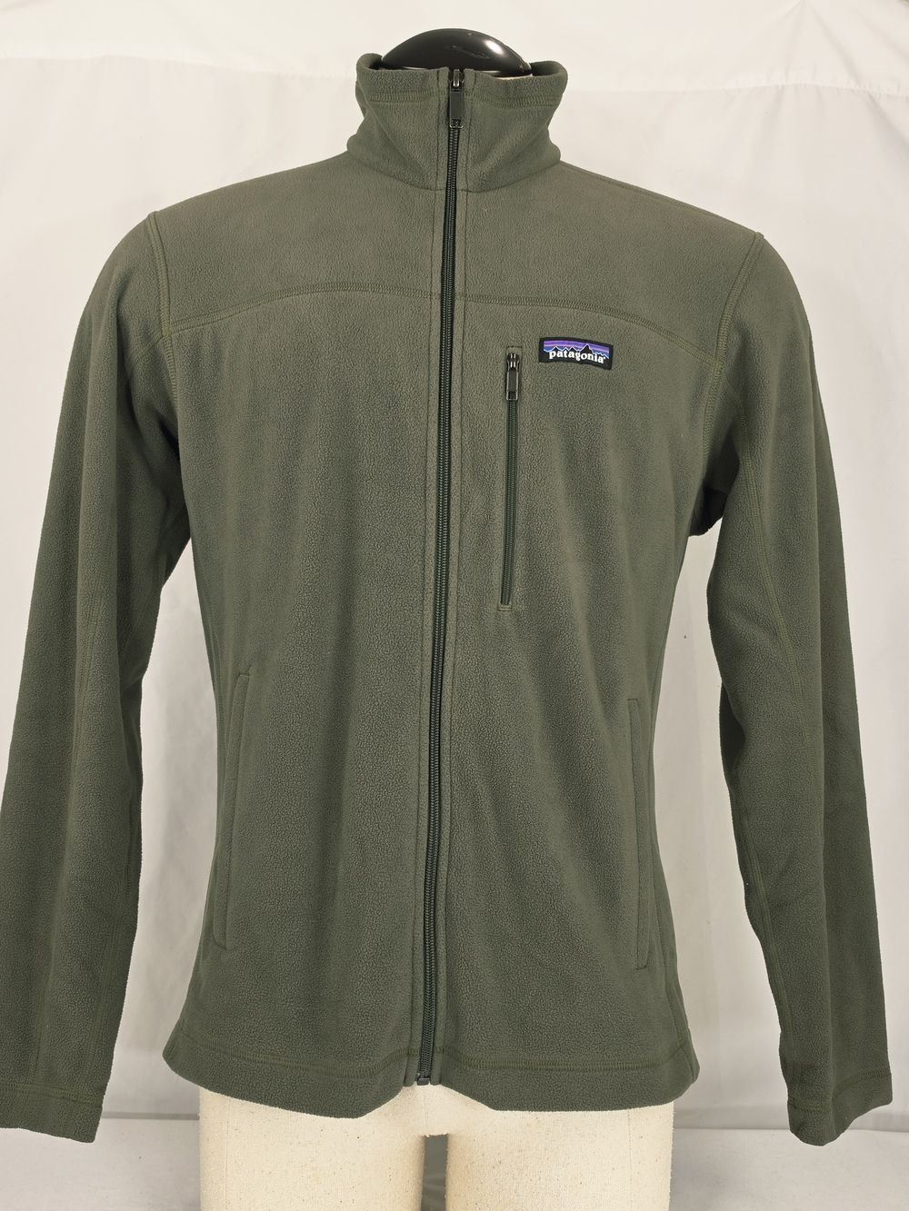 Patagonia Olive Green Men's Full-Zip Fleece Jacket